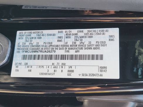 Certified 2024 Ford Escape ST-Line AWD/4WD image 15