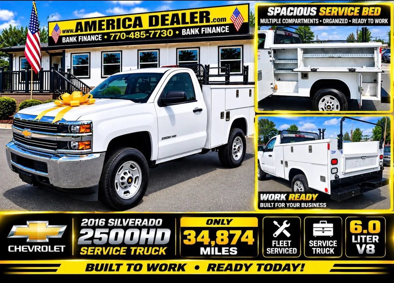 Used 2016 Chevrolet Silverado 2500 W/T RWD image 1