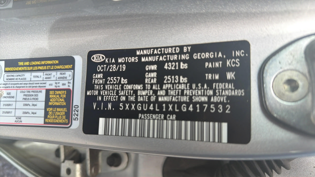 Used 2020 Kia Optima EX FWD image 9