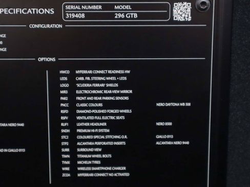 Certified 2025 Ferrari 296 GTB RWD image 14
