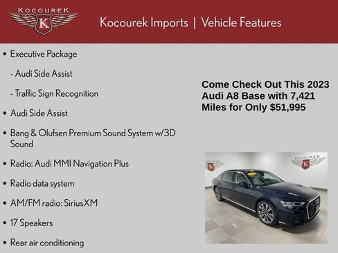 Used 2023 Audi A8 L 3.0T AWD/4WD image 5