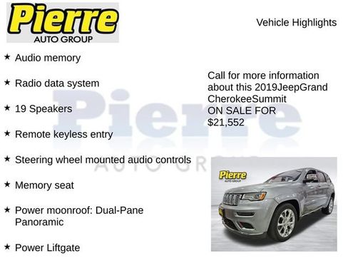Used 2019 Jeep Grand Cherokee Summit AWD/4WD image 14