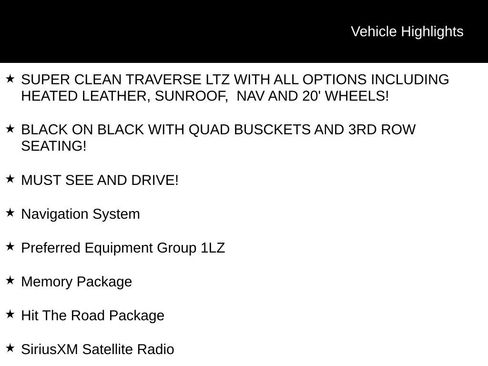 Used 2016 Chevrolet Traverse LTZ w/ LPO, 'HIT The Road' Package image 5