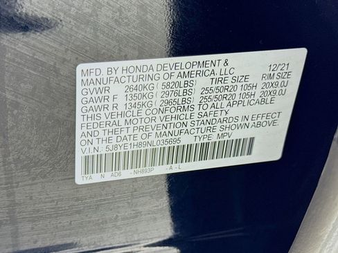 Used 2022 Acura MDX SH-AWD w/ Advance Package image 32
