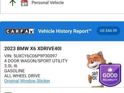 Used 2023 BMW X6 xDrive40i w/ M Sport Package image 5