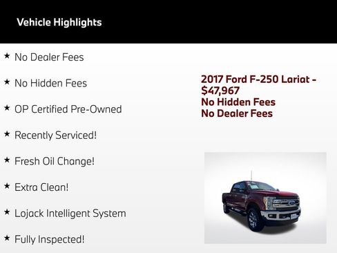 Used 2017 Ford F250 Lariat w/ Chrome Package AWD/4WD image 2