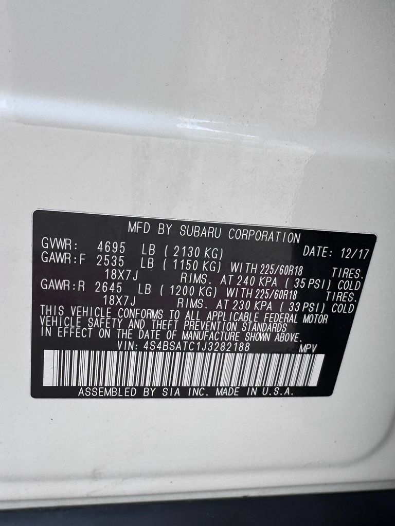 Used 2018 Subaru Outback 2.5i Touring w/ Popular Package #3 AWD/4WD image 42