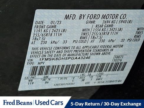 Used 2023 Ford Explorer XLT AWD/4WD image 34