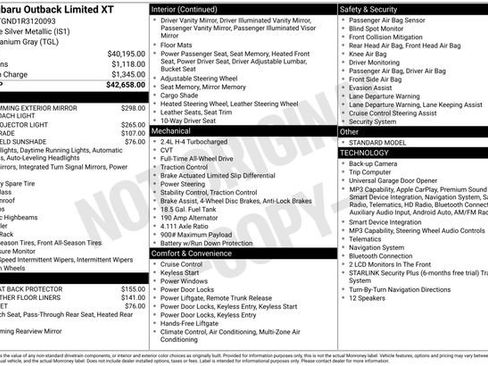 Used 2024 Subaru Outback Limited XT AWD/4WD image 15