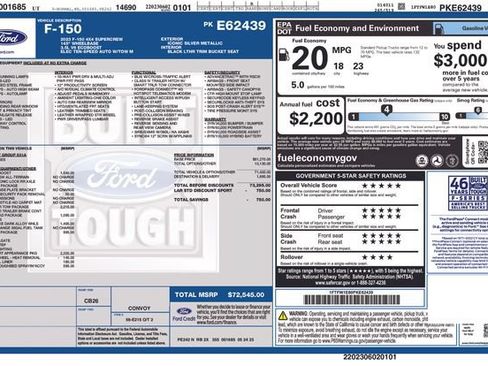 Used 2023 Ford F150 Lariat w/ Max Trailer Tow Package AWD/4WD image 3