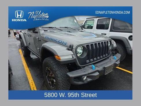 Used 2022 Jeep Wrangler Unlimited Rubicon 4xe w/ Steel Bumper Group image 1