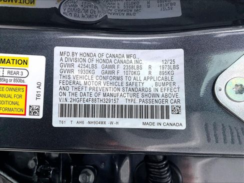 New 2026 Honda Civic Sport image 17