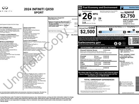 Used 2024 INFINITI QX50 Sport FWD image 57