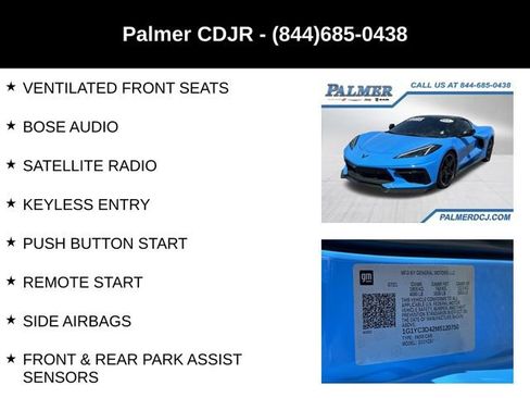Used 2021 Chevrolet Corvette Stingray Premium Conv w/ Battery Protection Package RWD image 12