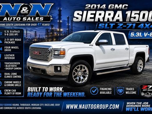 Used 2014 GMC Sierra 1500 SLT w/ SLT Crew Cab Value Package AWD/4WD image 1