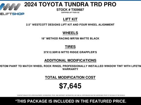 Used 2024 Toyota Tundra TRD Pro AWD/4WD image 2
