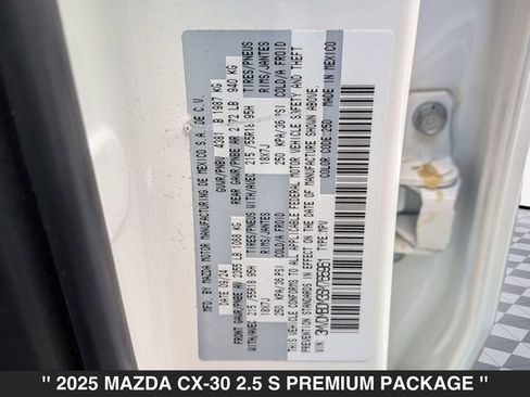 Certified 2025 MAZDA CX-30 AWD 2.5 S w/ Premium Package image 43