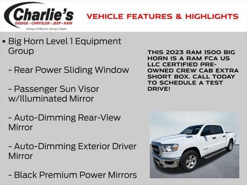 Certified 2023 RAM 1500 Big Horn AWD/4WD image 13