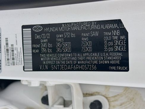 Used 2023 Hyundai Santa Cruz Limited w/ Cargo Package image 34