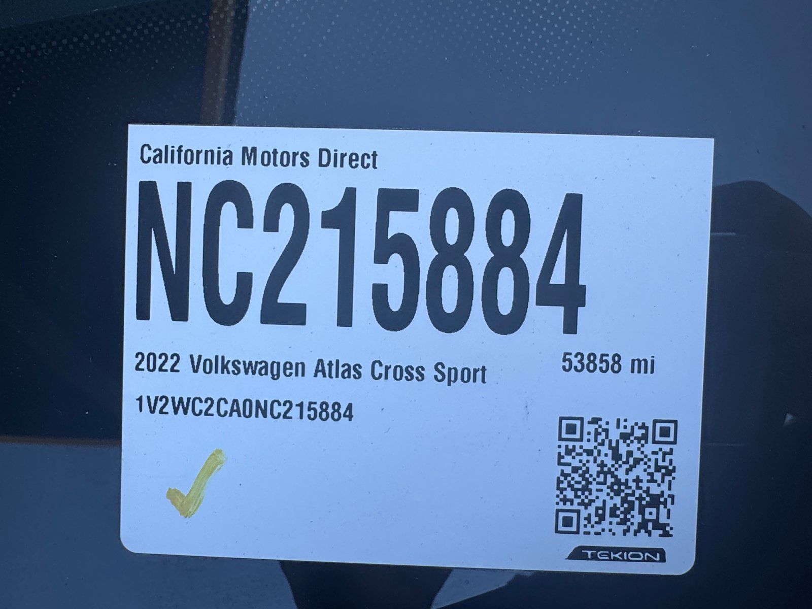 Used 2022 Volkswagen Atlas Cross Sport SE w/ Black Wheel Package FWD image 19