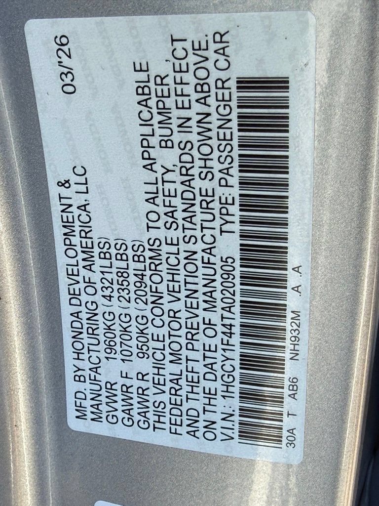 Used 2026 Honda Accord SE image 38