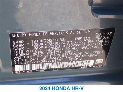 Certified 2024 Honda HR-V LX image 26