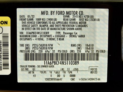 Used 2022 Ford Mustang GT Premium w/ Ford Safe & Smart Package image 27