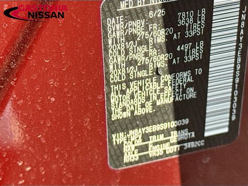 Used 2025 Nissan Armada Platinum w/ Convenience Package image 41