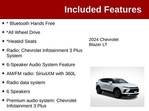 Used 2024 Chevrolet Blazer LT AWD/4WD image 3