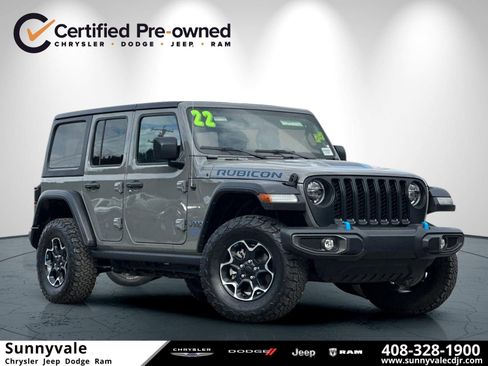 Used 2022 Jeep Wrangler Unlimited Rubicon 4xe w/ Cold Weather Group AWD/4WD image 1