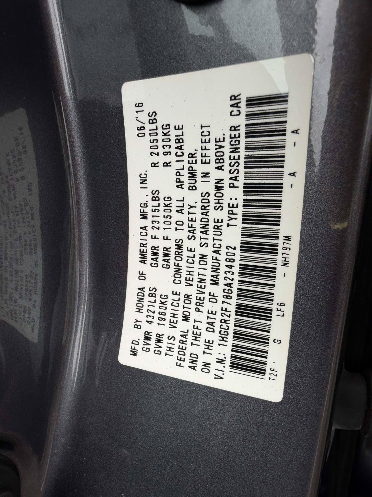 Used 2016 Honda Accord EX image 17