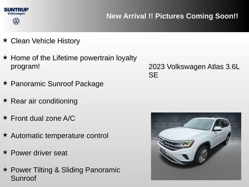 Used 2023 Volkswagen Atlas SE w/ Panoramic Sunroof Package AWD/4WD image 6