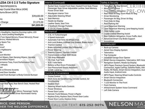Certified 2023 MAZDA CX-5 Signature AWD/4WD image 2