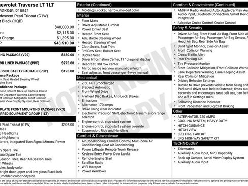 Used 2024 Chevrolet Traverse LT w/ Trailering Package FWD image 1