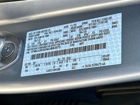Certified 2022 Ford Escape SEL FWD image 31