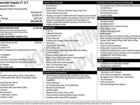 Used 2016 Chevrolet Impala LT w/ Convenience Package image 4