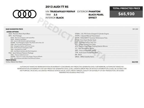 Used 2013 Audi TT RS w/ Tech Pkg AWD/4WD image 7