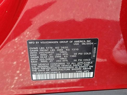 Certified 2024 Volkswagen Atlas Cross Sport SE w/ Panoramic Sunroof Package AWD/4WD image 33
