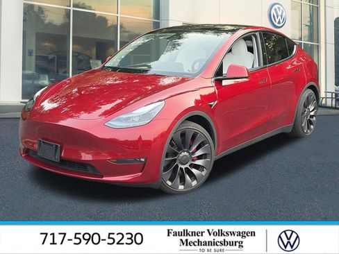 Used 2025 Tesla Model Y Performance AWD/4WD image 1