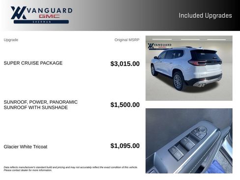 New 2026 GMC Acadia Denali w/ Super Cruise Package FWD image 9