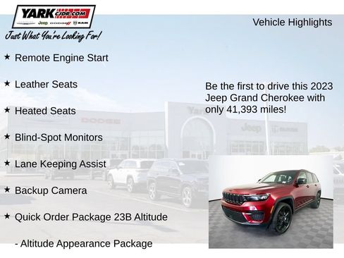 Certified 2023 Jeep Grand Cherokee Altitude AWD/4WD image 13