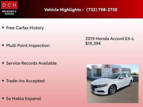 Used 2019 Honda Accord EX-L image 4