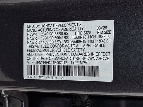 New 2026 Honda Passport RTL image 21