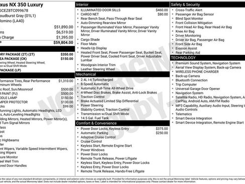 Used 2026 Lexus NX 350 AWD w/ Accessory Package (2T) image 4