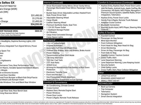 New 2026 Kia Seltos SX w/ SX Sunroof Package AWD/4WD image 40