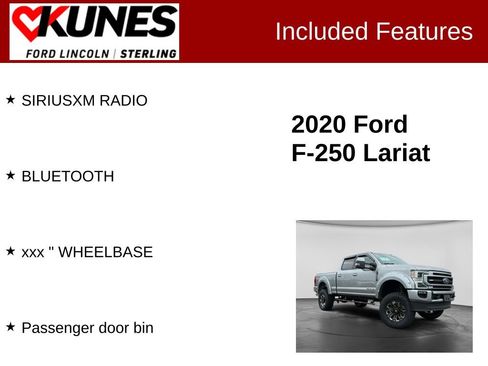 Used 2020 Ford F250 Lariat w/ Lariat Ultimate Package AWD/4WD image 3