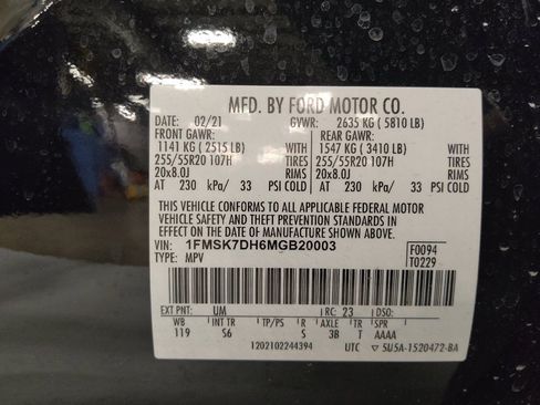 Used 2021 Ford Explorer XLT w/ Equipment Group 202A RWD image 33