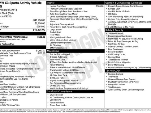 Used 2020 BMW X3 sDrive30i w/ Driving Assistance Package image 5
