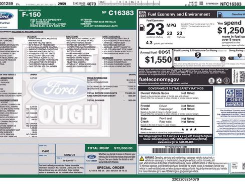 Certified 2022 Ford F150 King Ranch w/ Equipment Group 601A High AWD/4WD image 5