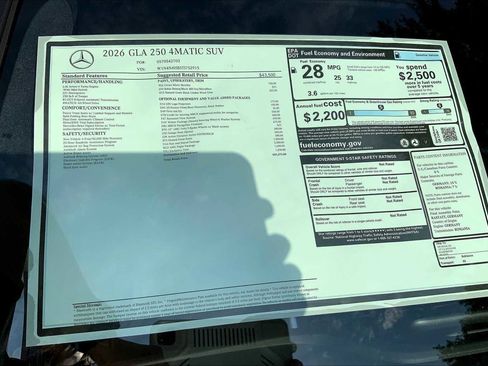 New 2026 Mercedes-Benz GLA 250 4MATIC image 26